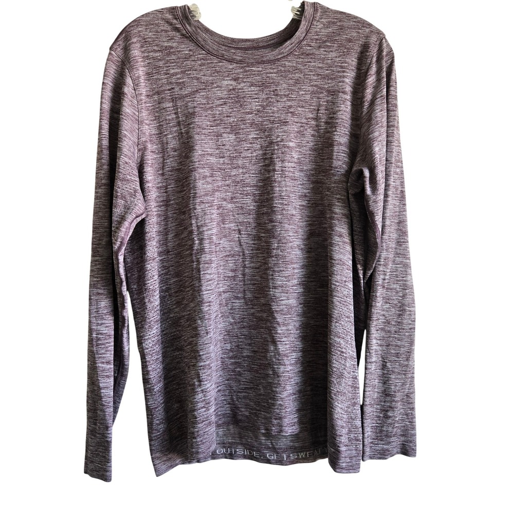 Lululemon Medium Metal Vent Tech Long Sleeve Mens Purple Excellent Performance